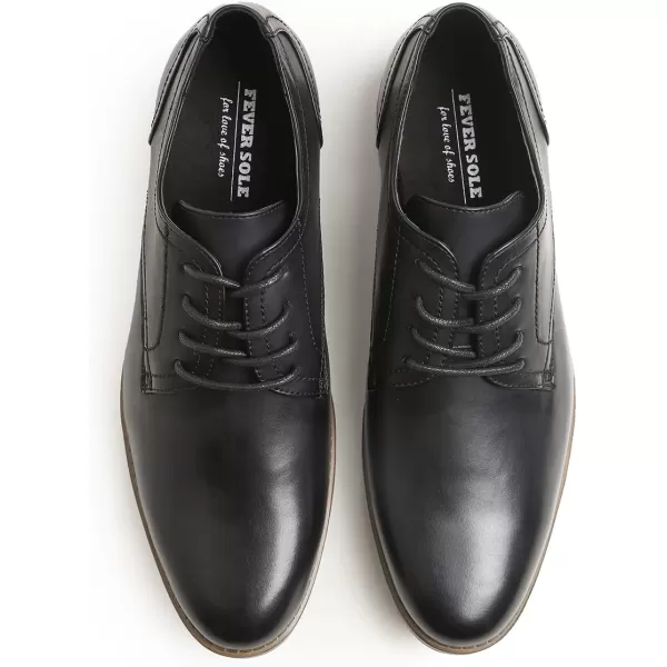 FEVERSOLE Men's Classic Dress Oxford Vegan Leather Casual Derby Shoes