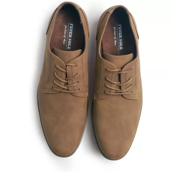 FEVERSOLE Men's Classic Dress Oxford Vegan Leather Casual Derby Shoes