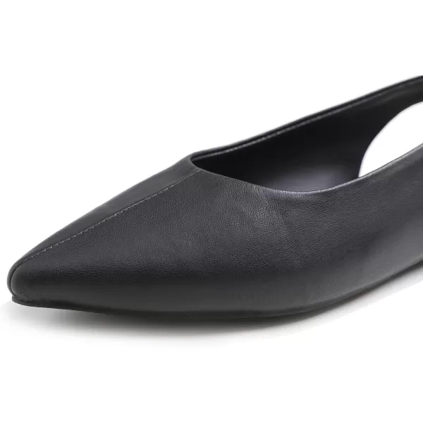 FEVERSOLE Pointed Toe Casual Slingback Flat Mules Women's Fashion Buckle Strap Slide Summer Slippers