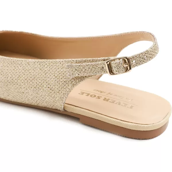 FEVERSOLE Pointed Toe Casual Slingback Flat Mules Women's Fashion Buckle Strap Slide Summer Slippers