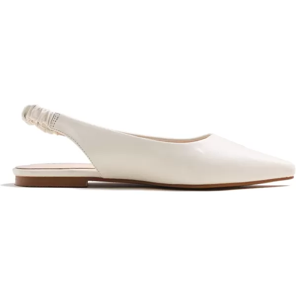 FEVERSOLE Pointed Toe Casual Slingback Flat Mules Women's Fashion Buckle Strap Slide Summer Slippers