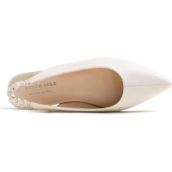 FEVERSOLE Pointed Toe Casual Slingback Flat Mules Women's Fashion Buckle Strap Slide Summer Slippers