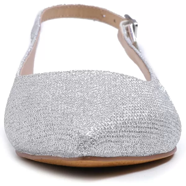 FEVERSOLE Pointed Toe Casual Slingback Flat Mules Women's Fashion Buckle Strap Slide Summer Slippers