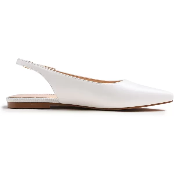 FEVERSOLE Pointed Toe Casual Slingback Flat Mules Women's Fashion Buckle Strap Slide Summer Slippers