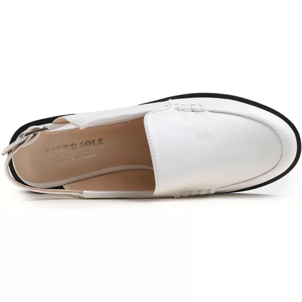 FEVERSOLE Pointed Toe Casual Slingback Flat Mules Women's Fashion Buckle Strap Slide Summer Slippers