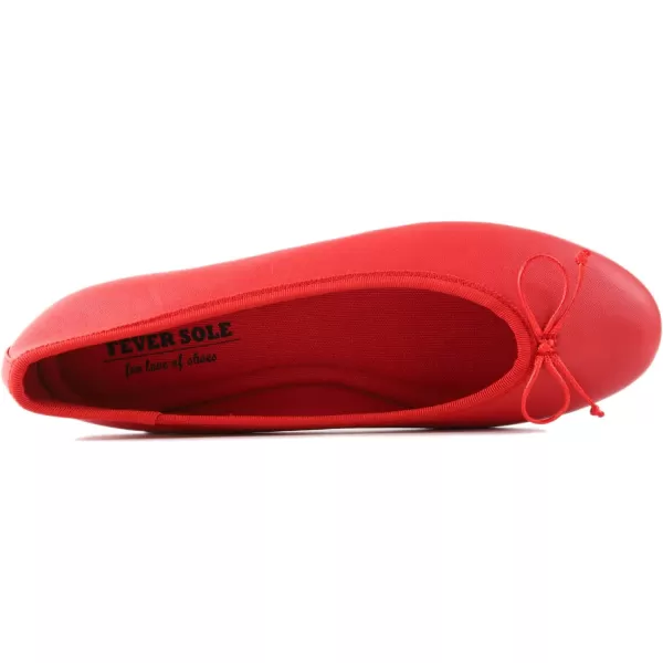 FEVERSOLE Women's Bow Tie Fashion Dress Slip On Shoes Round Toe Ballet Flat