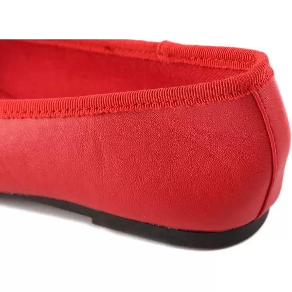 FEVERSOLE Women's Bow Tie Fashion Dress Slip On Shoes Round Toe Ballet Flat