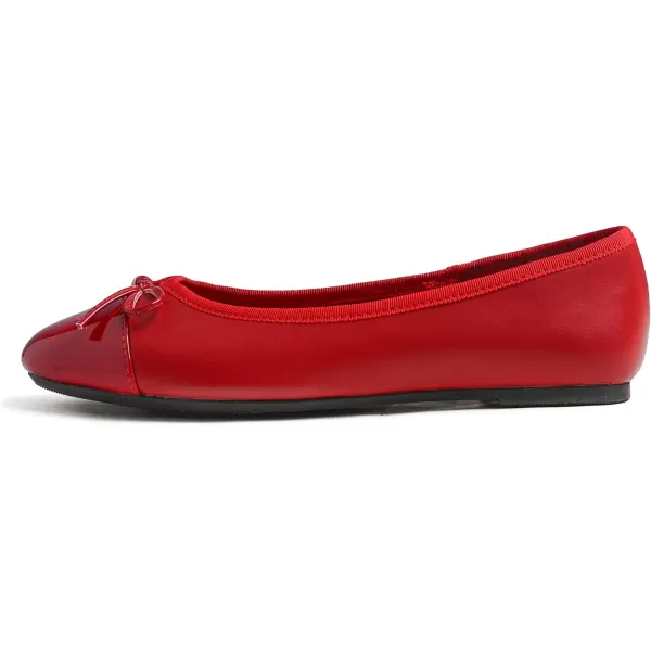 FEVERSOLE Women's Bow Tie Fashion Dress Slip On Shoes Round Toe Ballet Flat