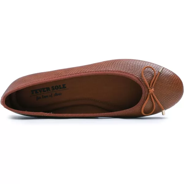 FEVERSOLE Women's Bow Tie Fashion Dress Slip On Shoes Round Toe Ballet Flat