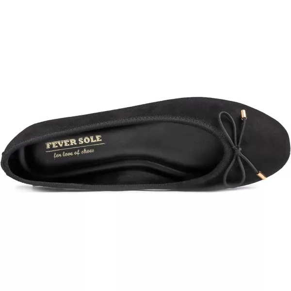 FEVERSOLE Women's Bow Tie Fashion Dress Slip On Shoes Round Toe Ballet Flat