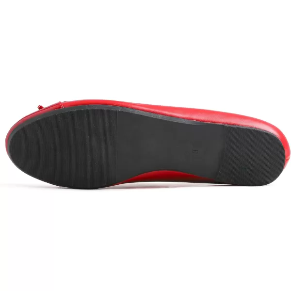FEVERSOLE Women's Bow Tie Fashion Dress Slip On Shoes Round Toe Ballet Flat
