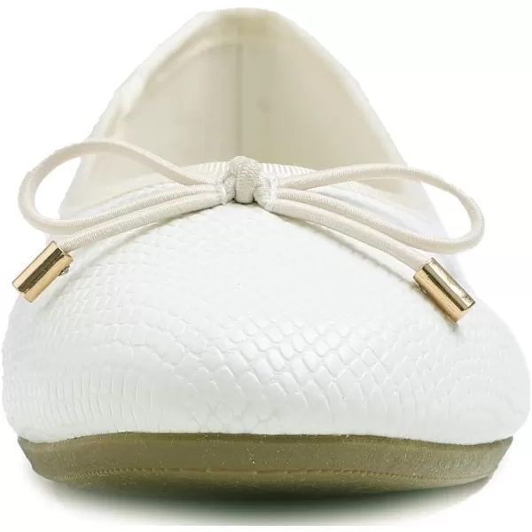 FEVERSOLE Women's Bow Tie Fashion Dress Slip On Shoes Round Toe Ballet Flat