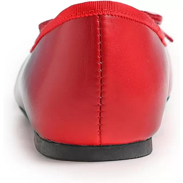 FEVERSOLE Women's Bow Tie Fashion Dress Slip On Shoes Round Toe Ballet Flat
