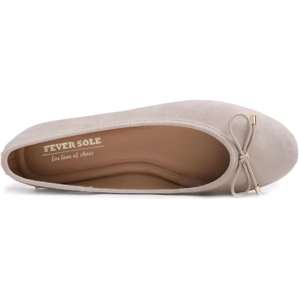 FEVERSOLE Women's Bow Tie Fashion Dress Slip On Shoes Round Toe Ballet Flat