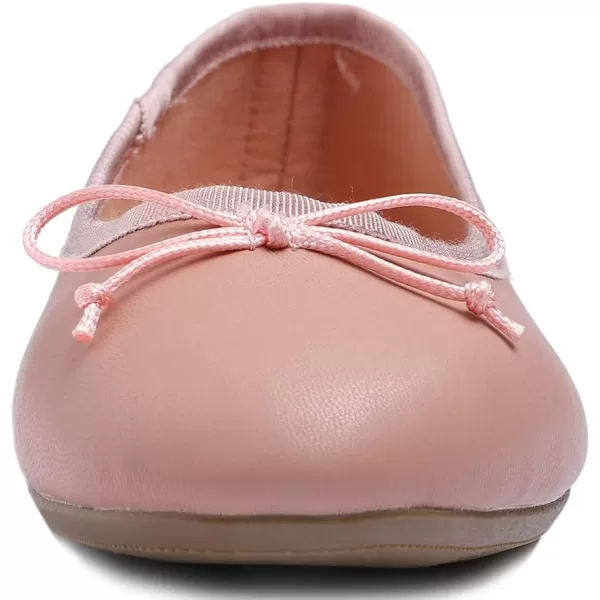 FEVERSOLE Women's Bow Tie Fashion Dress Slip On Shoes Round Toe Ballet Flat