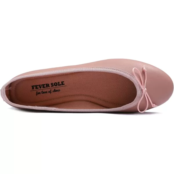 FEVERSOLE Women's Bow Tie Fashion Dress Slip On Shoes Round Toe Ballet Flat