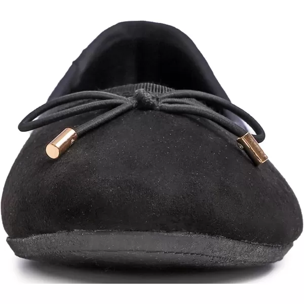 FEVERSOLE Women's Bow Tie Fashion Dress Slip On Shoes Round Toe Ballet Flat