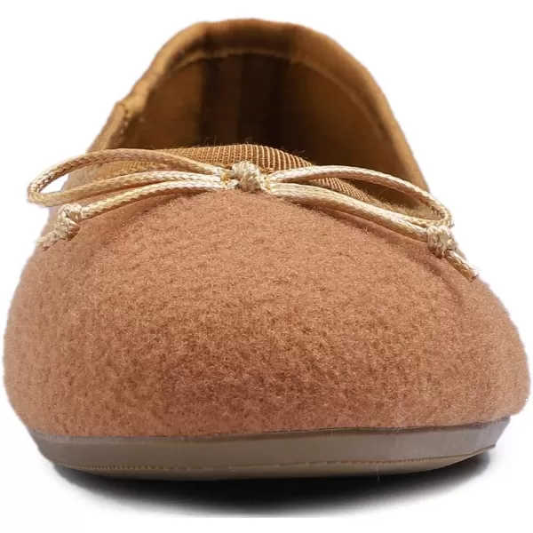 FEVERSOLE Women's Bow Tie Fashion Dress Slip On Shoes Round Toe Ballet Flat