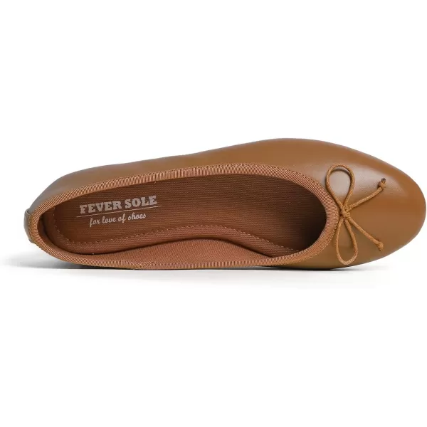 FEVERSOLE Women's Bow Tie Fashion Dress Slip On Shoes Round Toe Ballet Flat