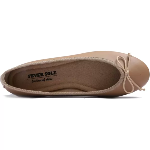 FEVERSOLE Women's Bow Tie Fashion Dress Slip On Shoes Round Toe Ballet Flat