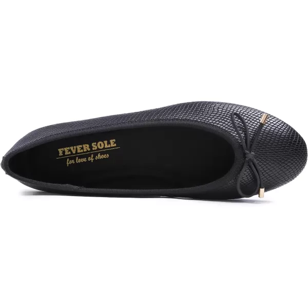 FEVERSOLE Women's Bow Tie Fashion Dress Slip On Shoes Round Toe Ballet Flat