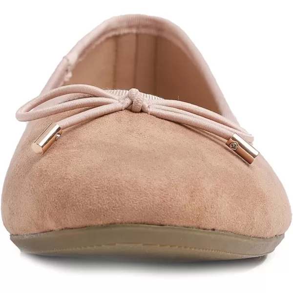 FEVERSOLE Women's Bow Tie Fashion Dress Slip On Shoes Round Toe Ballet Flat
