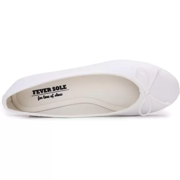 FEVERSOLE Women's Bow Tie Fashion Dress Slip On Shoes Round Toe Ballet Flat