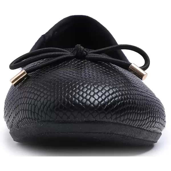 FEVERSOLE Women's Bow Tie Fashion Dress Slip On Shoes Round Toe Ballet Flat