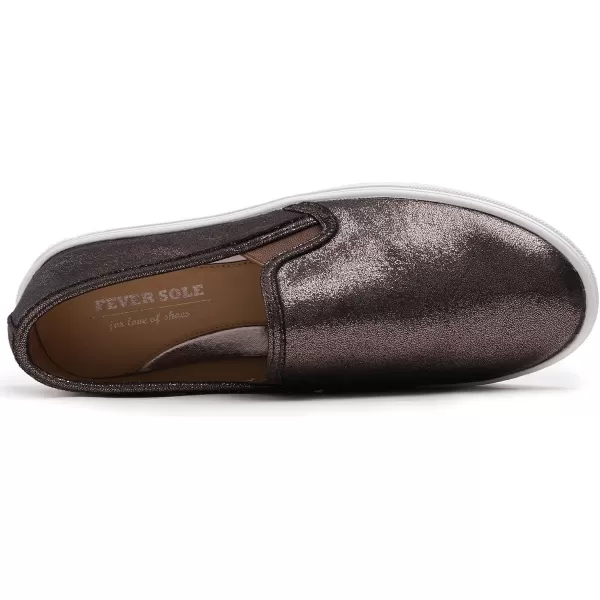 FEVERSOLE Women's Casual Slip On Sneaker Comfort Walking Loafer Flats