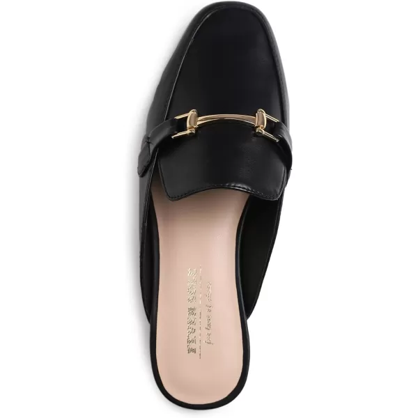 FEVERSOLE Women's Fashion Deco Mules Slip On Backless Slide Flats