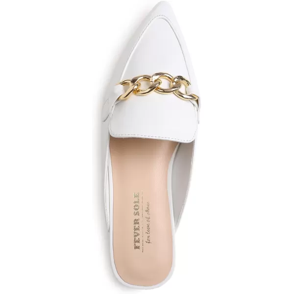 FEVERSOLE Women's Fashion Deco Mules Slip On Backless Slide Flats