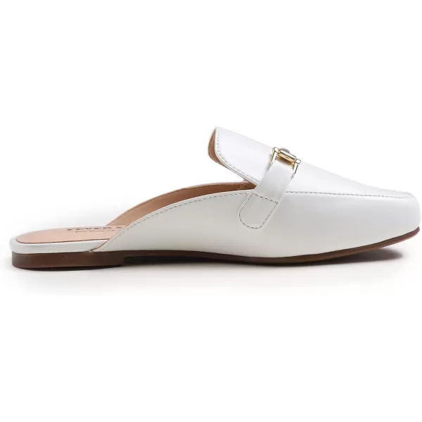 FEVERSOLE Women's Fashion Deco Mules Slip On Backless Slide Flats