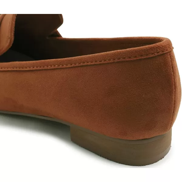FEVERSOLE Women's Fashion Dress Comfort Low Heel Office Penny Loafer Flats