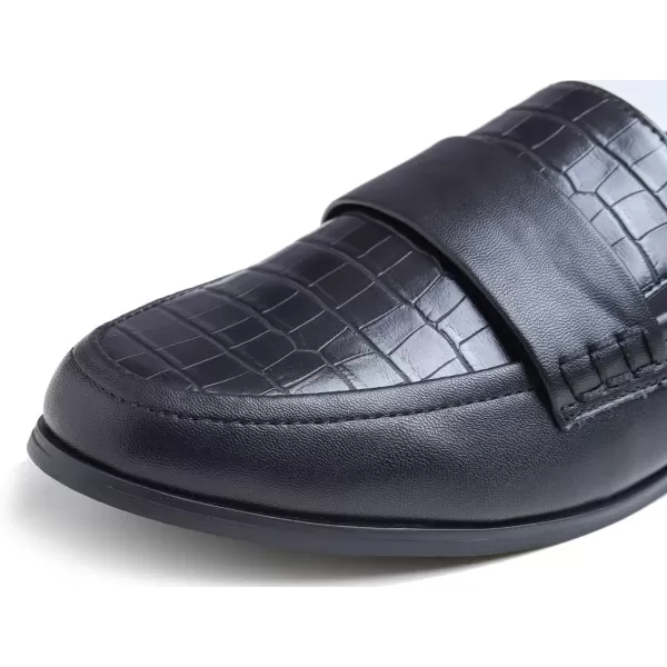 FEVERSOLE Women's Fashion Dress Comfort Low Heel Office Penny Loafer Flats