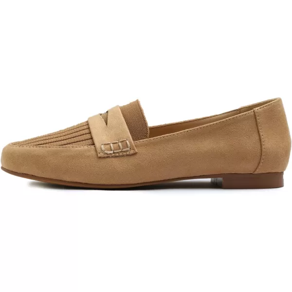 FEVERSOLE Women's Fashion Dress Comfort Low Heel Office Penny Loafer Flats