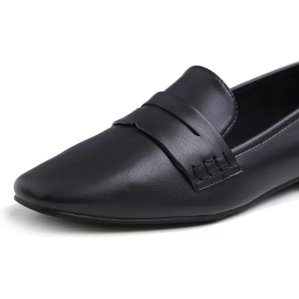 FEVERSOLE Women's Fashion Dress Comfort Low Heel Office Penny Loafer Flats