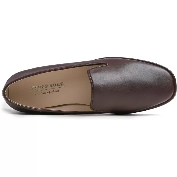 FEVERSOLE Women's Fashion Dress Comfort Low Heel Office Penny Loafer Flats