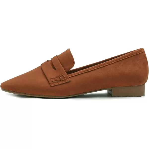 FEVERSOLE Women's Fashion Dress Comfort Low Heel Office Penny Loafer Flats