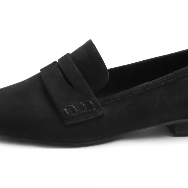 FEVERSOLE Women's Fashion Dress Comfort Low Heel Office Penny Loafer Flats
