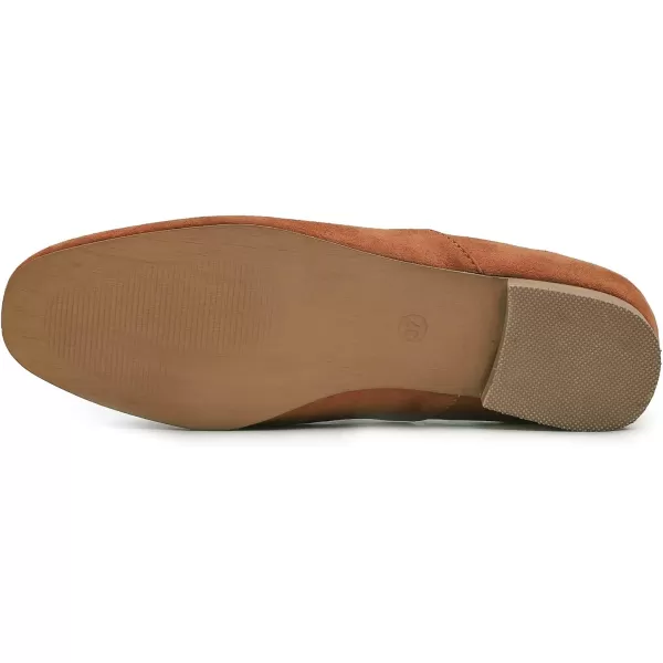 FEVERSOLE Women's Fashion Dress Comfort Low Heel Office Penny Loafer Flats