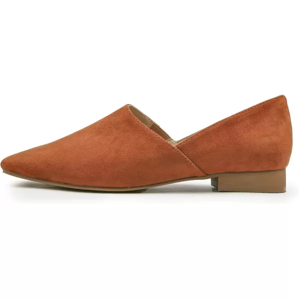 FEVERSOLE Women's Fashion Dress Comfort Low Heel Office Penny Loafer Flats