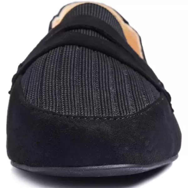 FEVERSOLE Women's Fashion Dress Comfort Low Heel Office Penny Loafer Flats