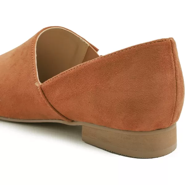 FEVERSOLE Women's Fashion Dress Comfort Low Heel Office Penny Loafer Flats