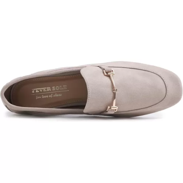 FEVERSOLE Women's Fashion Dress Comfort Low Heel Office Penny Loafer Flats