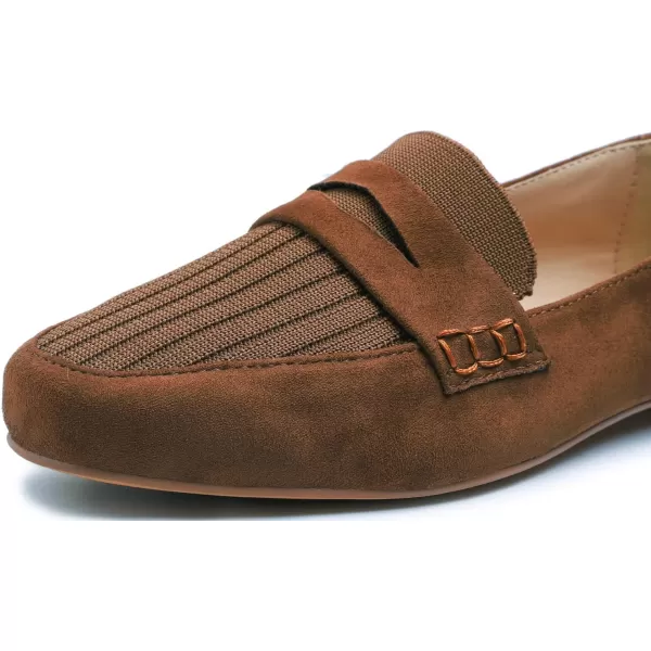 FEVERSOLE Women's Fashion Dress Comfort Low Heel Office Penny Loafer Flats