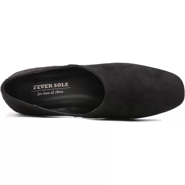 FEVERSOLE Women's Fashion Dress Comfort Low Heel Office Penny Loafer Flats