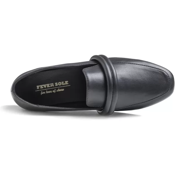 FEVERSOLE Women's Fashion Dress Comfort Low Heel Office Penny Loafer Flats