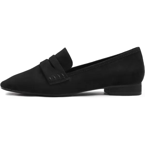 FEVERSOLE Women's Fashion Dress Comfort Low Heel Office Penny Loafer Flats