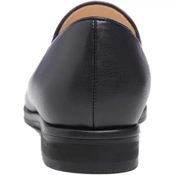 FEVERSOLE Women's Fashion Dress Comfort Low Heel Office Penny Loafer Flats