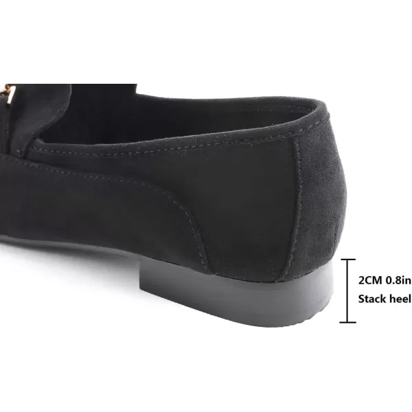 FEVERSOLE Women's Fashion Dress Comfort Low Heel Office Penny Loafer Flats